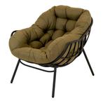 Relaxstoel Cozy - zwart/ groen, Info@edvonline.nl, Inductorstraat 9b 3903 KA Veenendaal, Zwart, Nieuw