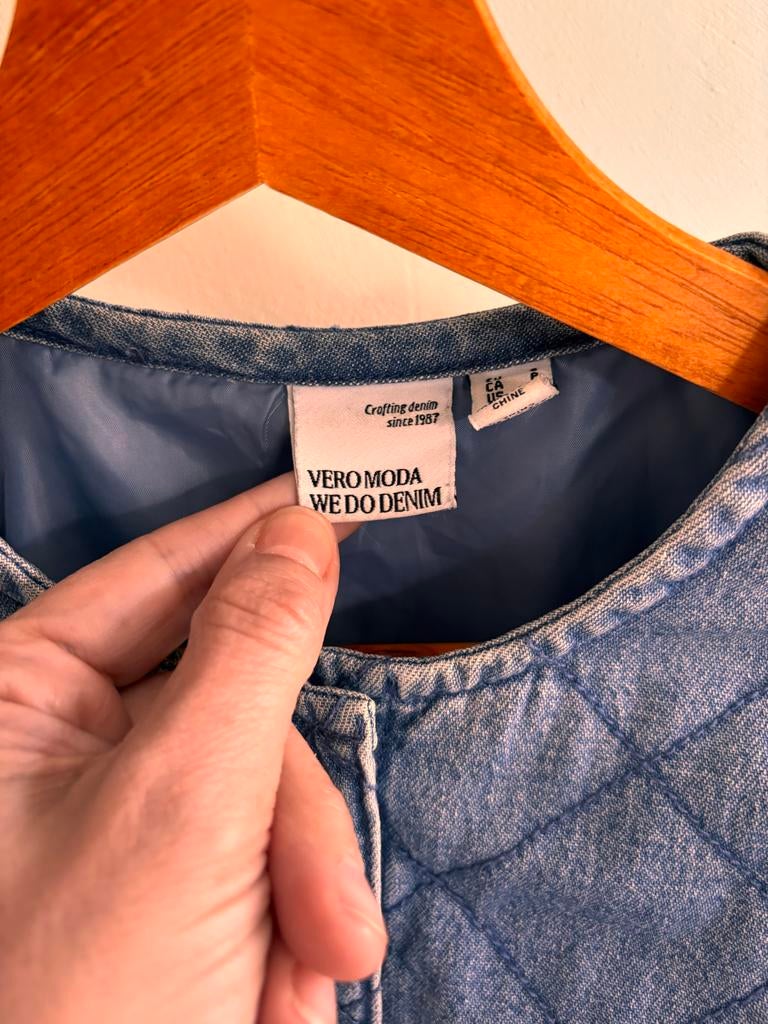Gevoerd jeansjasje Vero Moda - Maat S, Kleding | Dames, Jassen | Zomer, Ophalen of Verzenden, Gedragen, Maat 36 (S), Blauw