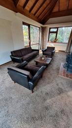 Vintage bankstel 3 zits 2 feautuils, Huis en Inrichting, Banken | Bankstellen, Gebruikt, 150 tot 200 cm, 75 tot 100 cm, Rechte bank