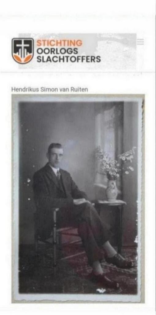 Van Ruiten te  Lisse - Concentratiekamp Watenstedt Dld WO2, Ophalen of Verzenden