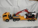 Bruder MAN truck met dieplader en Xe 5000 kraan, Ophalen, Zo goed als nieuw