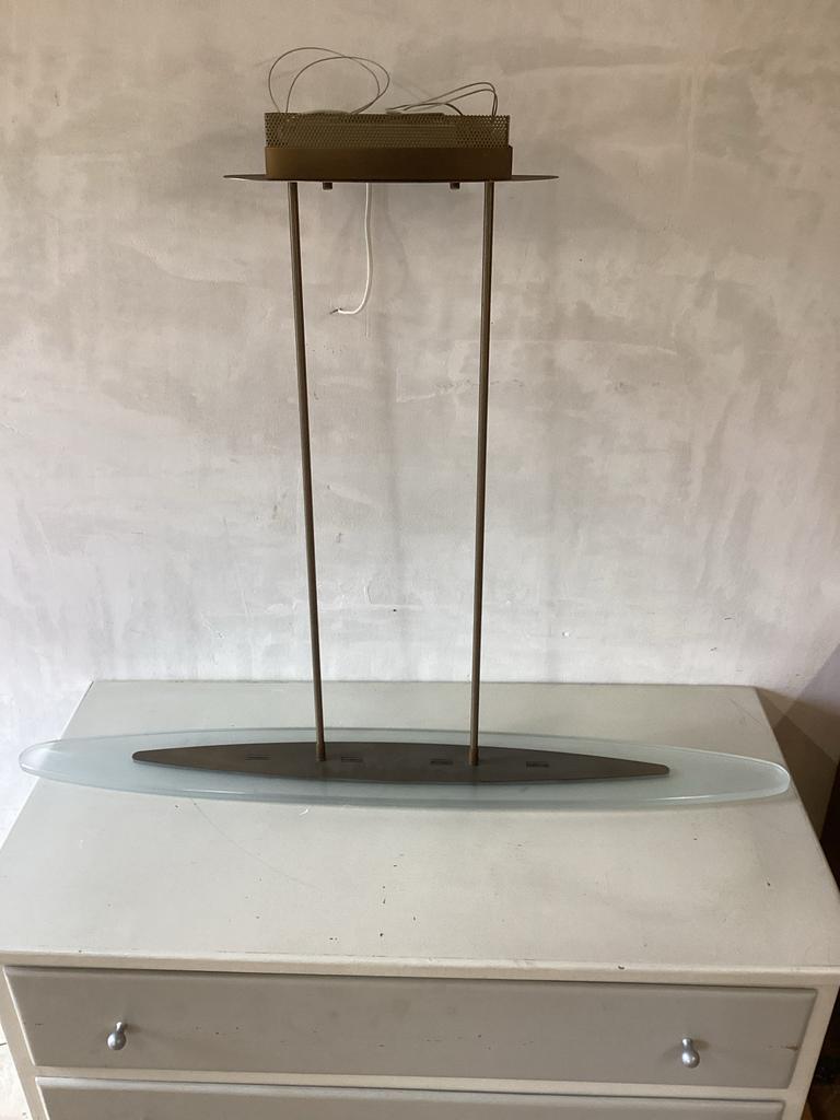 Hanglamp voor boven eettafel, Ophalen, Gebruikt, Metaal, 50 tot 75 cm