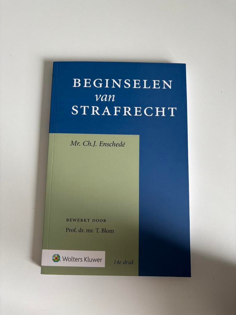 Beginselen van strafrecht, ISBN 9789013128338, Boeken, Ophalen of Verzenden, Nieuw, HBO