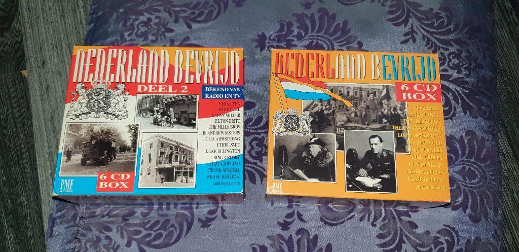 Te koop 2cd boxen Nederland bevrijdt deel 1 & 2, Cd's en Dvd's, Cd's | Verzamelalbums, Ophalen of Verzenden, Gebruikt