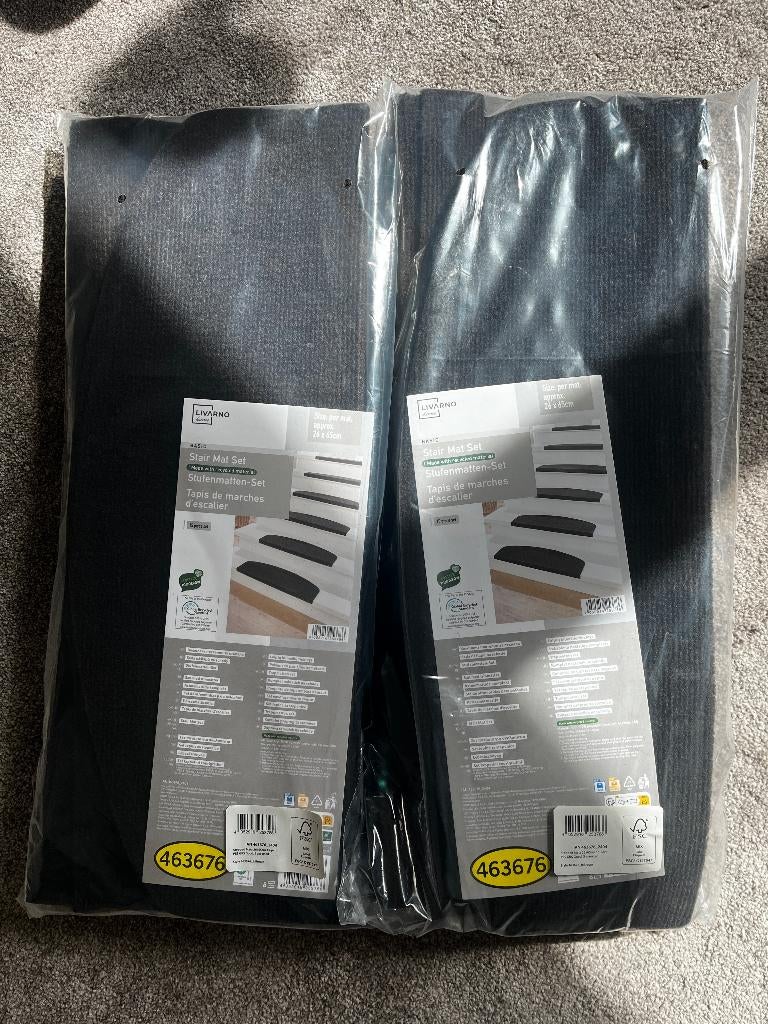 2x Livarno trapmatten set 15 stuks per set NIEUW, Ophalen, Bruin, Rond, 50 tot 100 cm