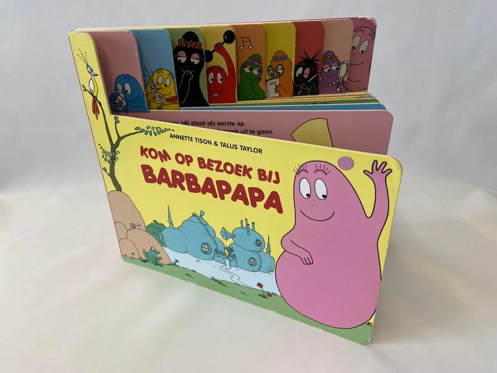 Kartonnen kinderboek Kom op Bezoek bij Barbapapa, Ophalen of Verzenden, Gelezen, Fictie algemeen