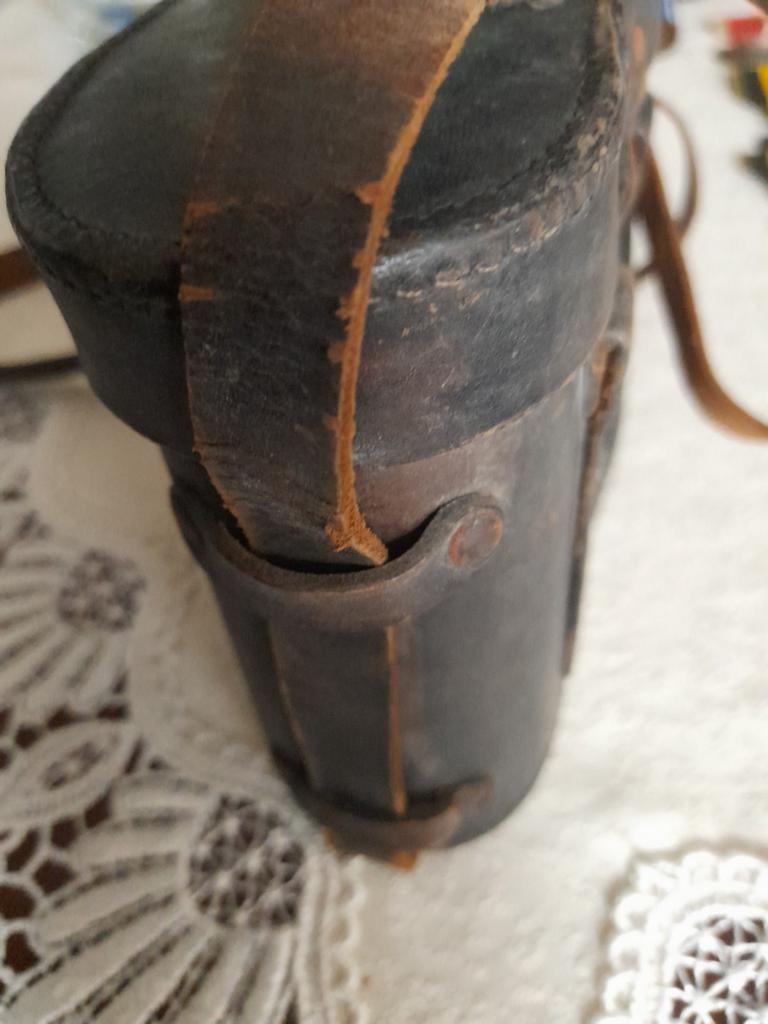 Leren verrekijker koffer, Verzamelen, Militaria | Tweede Wereldoorlog, Ophalen of Verzenden, Nederland, Overige typen
