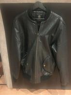 Heren leren jas Selected, geitenleer, maat M, Ophalen of Verzenden, Zo goed als nieuw, Maat 48/50 (M), Zwart