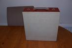 oude harmonica koffert voor lp's nr 6, Ophalen of Verzenden, Gebruikt, 12 inch