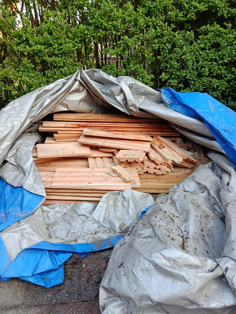 Rest stukken douglas, Minder dan 3 m³, Ophalen, Overige houtsoorten