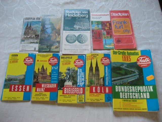 Diverse landkaarten en stadskaart Duitsland en Duitse steden, Boeken, Atlassen en Landkaarten, Gelezen, Landkaart, Duitsland, 1800 tot 2000