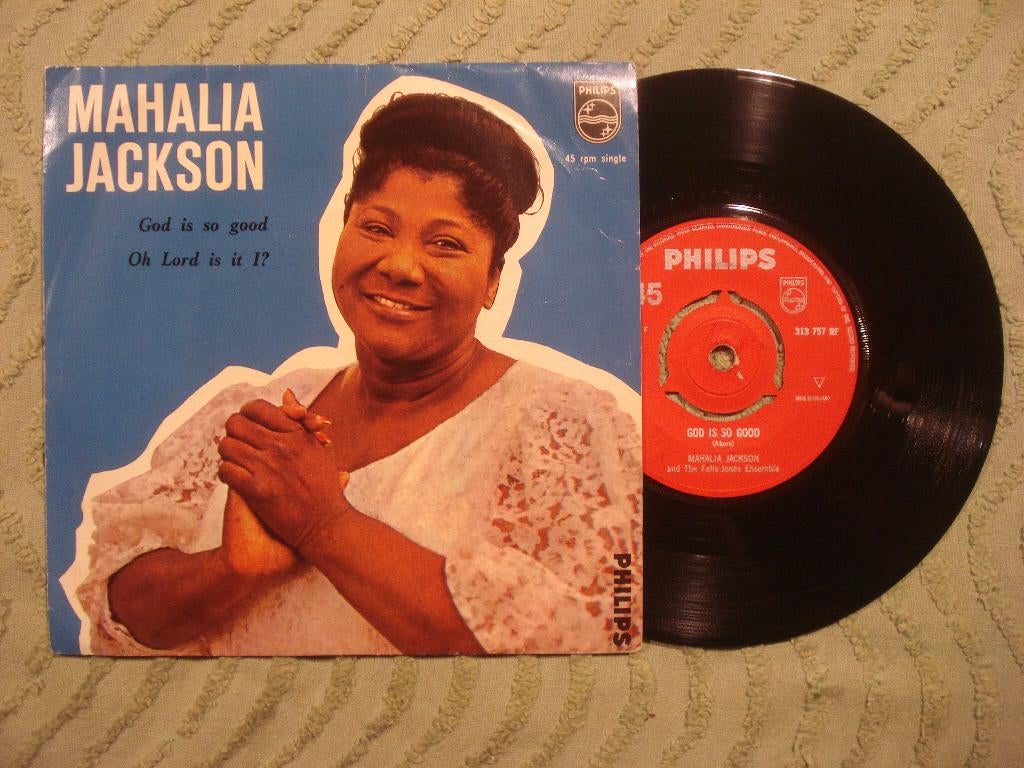 Mahalia Jackson 7" Vinyl Single: ‘God is so good’ (NL), Cd's en Dvd's, Vinyl Singles, 7 inch, Single, Ophalen of Verzenden, Zo goed als nieuw