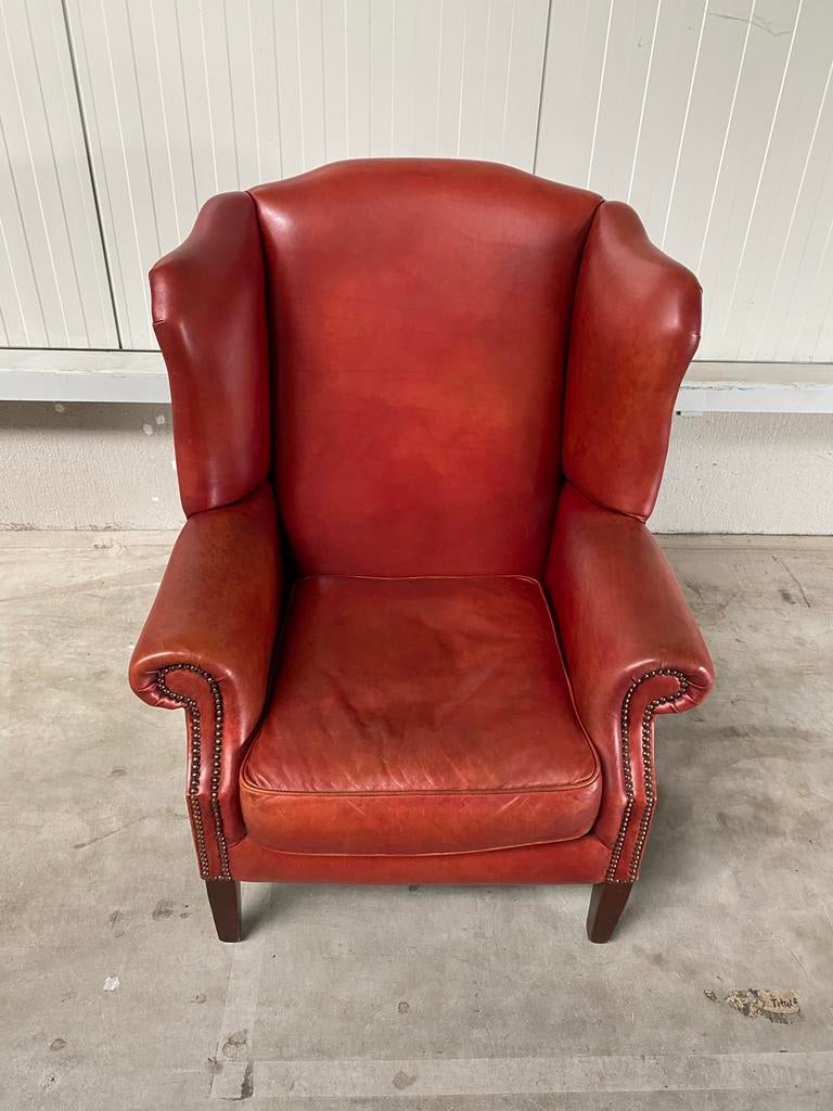 Bendic leren fauteuil, Huis en Inrichting, Fauteuils, Ophalen, Gebruikt, Minder dan 75 cm, Leer