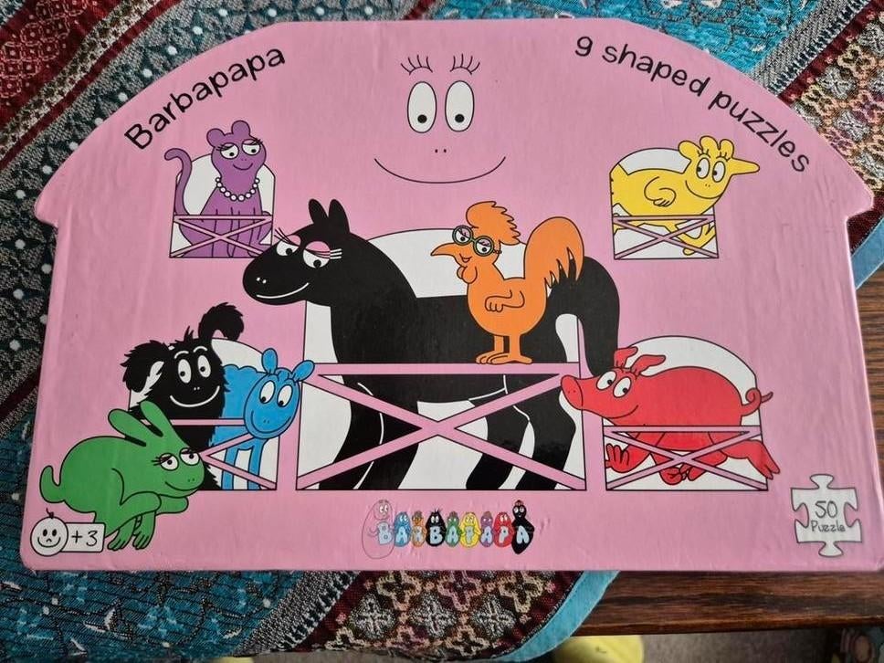 Barbapapa puzzel, Kinderen en Baby's, Ophalen of Verzenden, 10 tot 50 stukjes, Zo goed als nieuw, 2 tot 4 jaar