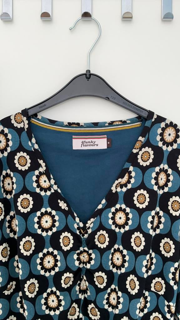 Four Funky Flavours jurk, Maat 38/40 (M), Blauw, Ophalen of Verzenden, Zo goed als nieuw