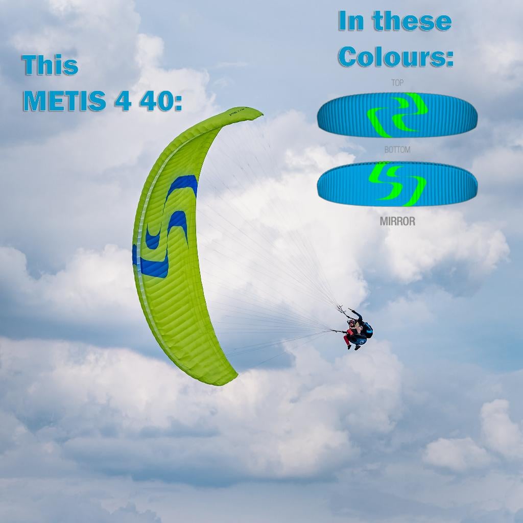Spiksplinternieuwe SKY METIS 4 40 tandem paraglider, Sport en Fitness, Zweefvliegen en Paragliding, Ophalen of Verzenden, Nieuw