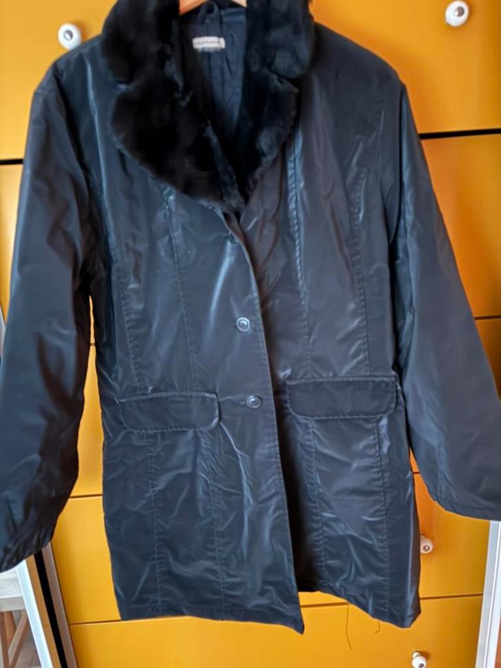 Jas, Kleding | Dames, Jassen | Winter, Gedragen, Maat 38/40 (M), Zwart, Ophalen of Verzenden