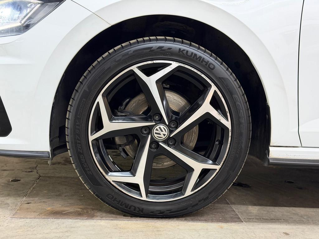 Volkswagen Polo 1.0 TSI R-Line 2019 DSG LED NAVI CRUISE CLIM, Stof, Gebruikt, Euro 6, 1095 kg