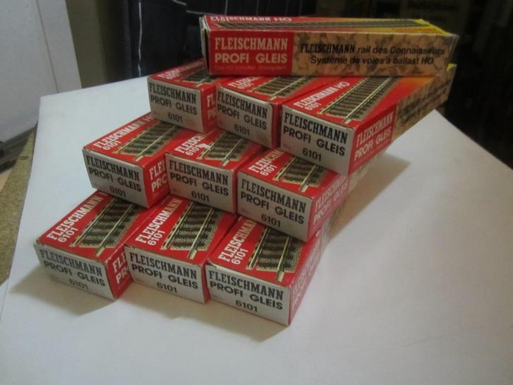 fleischmann profi rails 6101 100stuks OVP, Hobby en Vrije tijd, Modeltreinen | H0, Gebruikt, Rails, Gelijkstroom, Fleischmann