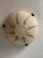 Plafondlamp, plafonniere (zon), glas en metaal, Ø 30cm NwSt, Huis en Inrichting, Lampen | Plafondlampen, Ophalen of Verzenden
