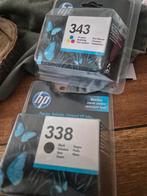HP originele zwarte 338 en tri colour 343 inktcartridge, Ophalen of Verzenden, Nieuw, Cartridge, HP