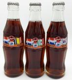 Coca-Cola Flessenset Glas World Cup France '98 3 st., Verzamelen, Verpakking, Zo goed als nieuw, Verzenden