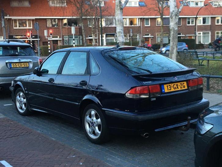 Saab 9-3 2.0T 110KW 2001 Blauw, Auto's, Saab, Particulier, Saab 9-3, Benzine, D, Hatchback, Handgeschakeld, Origineel Nederlands