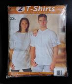 2 nieuwe witte t-shirts XXL 100% katoen, Ophalen of Verzenden, Nieuw, Overige maten, Wit
