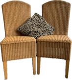 Vier rieten stoelen, Huis en Inrichting, Ophalen, Gebruikt, Bruin, Vier