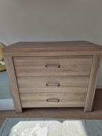 TWF Nashville commode kast 3 laden met bladvergroter, Ophalen, 50 tot 70 cm, 105 cm of meer, Opstaande rand