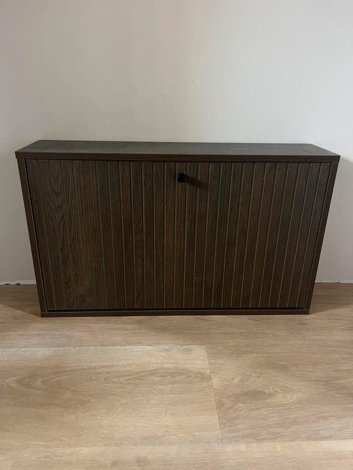 Walnoot houten schoenenkastje, Huis en Inrichting, Kasten | Dressoirs, Nieuw, 50 tot 100 cm, Minder dan 25 cm, Met lade(s), Overige houtsoorten