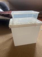 Twee opbergboxen: HEMA (50L) & IKEA (8L), Ophalen of Verzenden, Gebruikt, Kunststof, Minder dan 50 cm