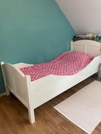 1 pers houten bed 90x200, Ophalen, Gebruikt, 90 cm, Eenpersoons