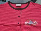 Nachthemd Livera dames rood / zwart streepje mt M, Livera, Ophalen of Verzenden, Zo goed als nieuw, Maat 38/40 (M)