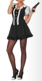 Leuke zwart/witte MAFFIA/GANGSTER/20's jurk, Kleding | Dames, Nieuw, Carnaval, Kleding, Maat 36 (S)