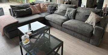 KOOPJE! Relaxte grijze loungebank / hoekbank.