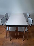 Mooie Formica uitschuifbare tafel met 4 stoelen igs, Ophalen