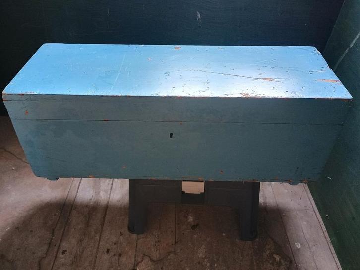 Authentieke munitiekist met originele militaire instructies, Antiek en Kunst, Antiek | Meubels | Kasten, Ophalen of Verzenden