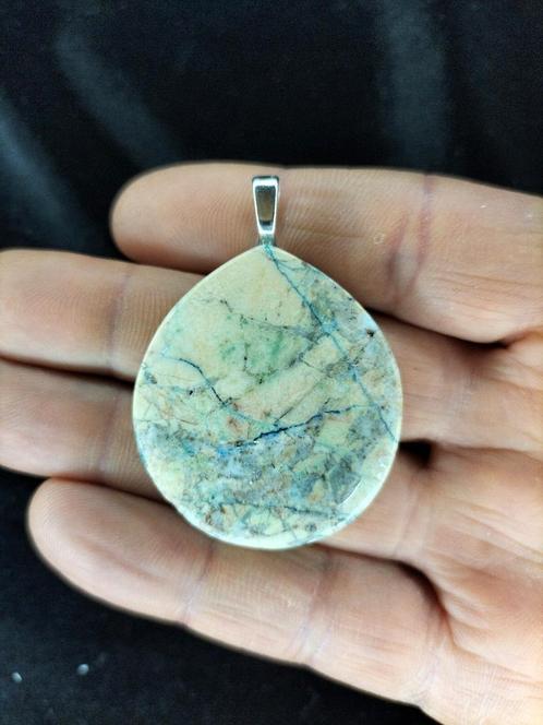 kettinghanger chrysocolla cabochon geslepen halfedelstenen, Sieraden, Tassen en Uiterlijk, Ringen, Nieuw, Dame, 17 tot 18, Ophalen of Verzenden