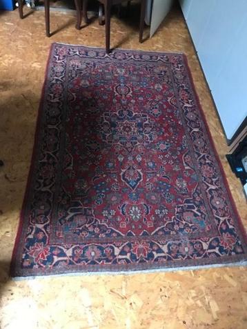 Antiek tapijt, Perzisch pers vloerkleed 1.24 x 1.96 m beschikbaar voor biedingen