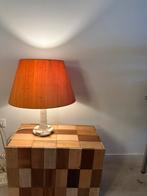 Tafel oranje brutalist keramiek tafellamp, Ophalen of Verzenden, Zo goed als nieuw, Minder dan 50 cm