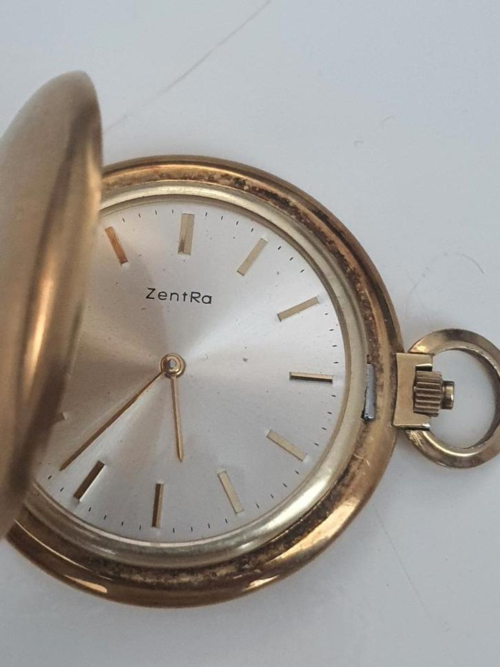 Zentra Zakhorloge Hunter - Vintage, Sieraden, Tassen en Uiterlijk, Horloges | Antiek, Zakhorloge, Overige merken, Overige materialen