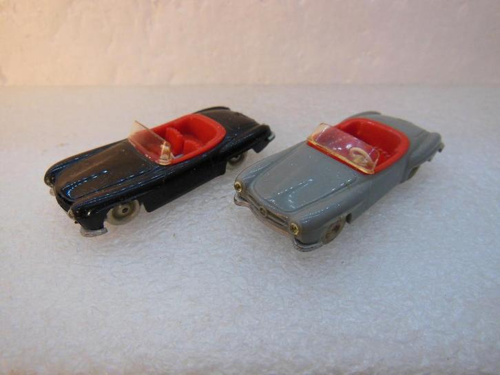 LEGO  2 x MB 190 SL Cabrio  donker Grijs/Zwart  1:87, Hobby en Vrije tijd, Modelauto's | 1:87, Auto, Overige merken, Ophalen of Verzenden