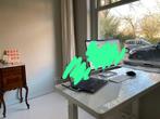 Euroseats Elektrisch Bureau - 120x60 - Glas Wit, Ophalen of Verzenden, In hoogte verstelbaar, Zo goed als nieuw