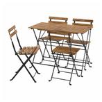 Tarno buitentafel met vier stoelen, Tuin en Terras, Ophalen, Zo goed als nieuw, Eettafel, 4 zitplaatsen