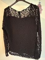 Juffrouw Jansen shirt mt 42, Zwart, Maat 42/44 (L), Ophalen of Verzenden, Zo goed als nieuw