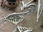 2 gietijzeren wand kandelaars, Antiek en Kunst, Curiosa en Brocante, Ophalen