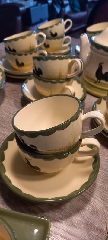 Kip & Haan Thee Servies - 8 thee kop en schotel. beschikbaar voor biedingen