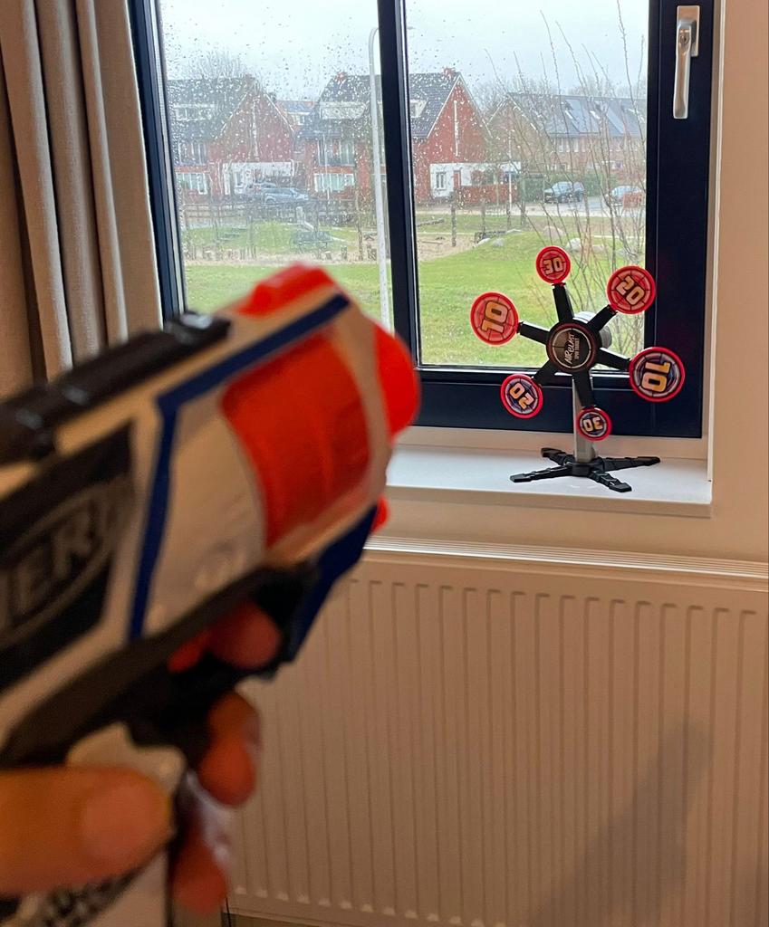 Nerf Doelwit Draaiend, Ophalen of Verzenden, Zo goed als nieuw, Jongen of Meisje