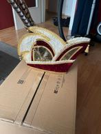 Steek Prins Carnaval met Koningsfazantveren, Carnaval, Overige maten, Ophalen of Verzenden, Zo goed als nieuw